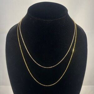 Hand Crafted Double Layer Gold Necklace